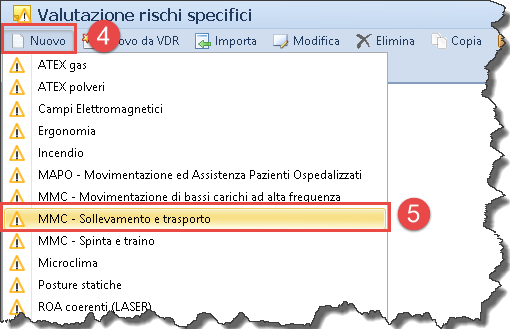 CREAZIONE DI UNA NUOVA VALUTAZIONE PER GRUPPO OMOGENEO 