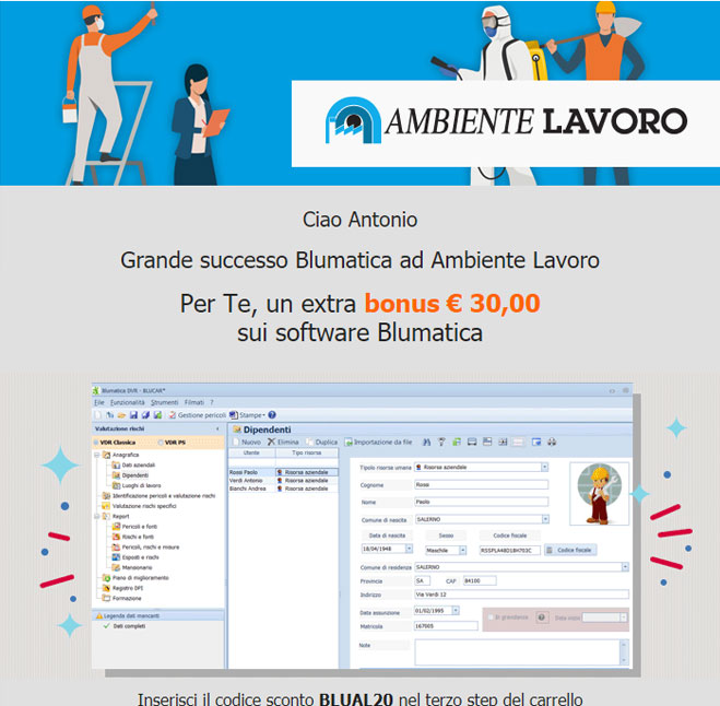 Grande successo Blumatica ad Ambiente Lavoro