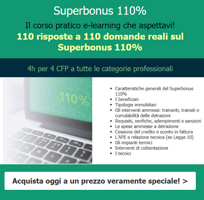 Caratteristiche generali del Superbonus 110%