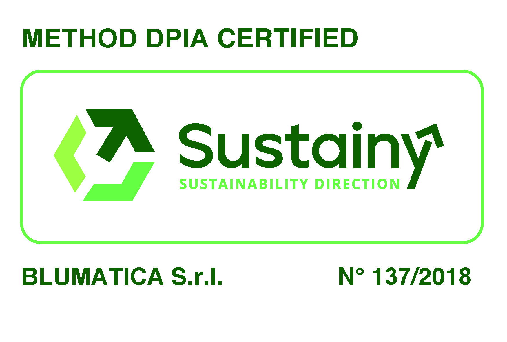 Certificato UE 2016/679