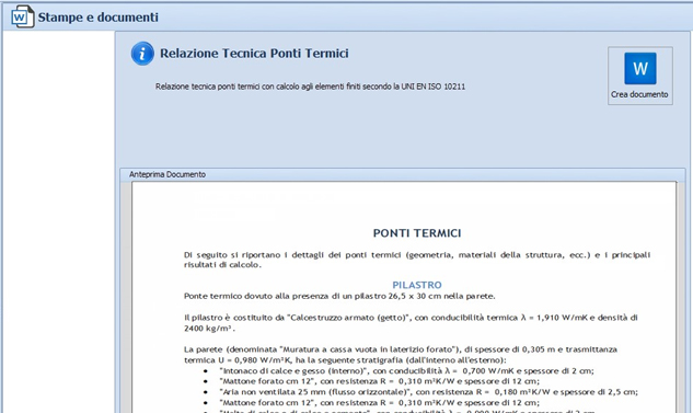 Relazione tecnica progettuale