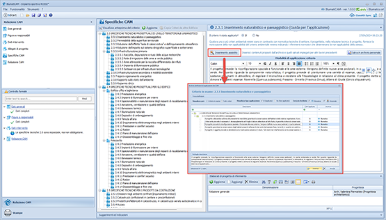 Criterio e inserimento assistito da archivio