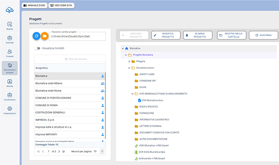 Gestione documenti e progetti