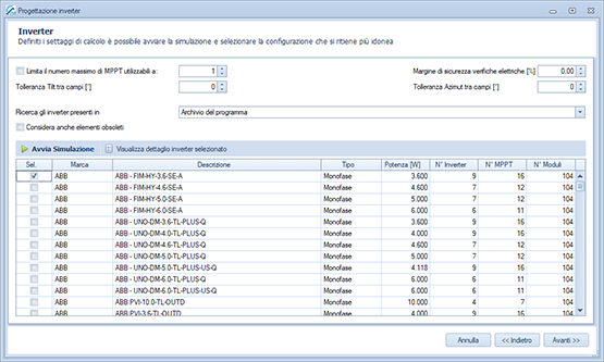 Progettazione inverter standard 