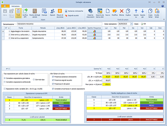 Rumore - SCHEDA VALUTAZIONE PER GRUPPO OMOGENEO
